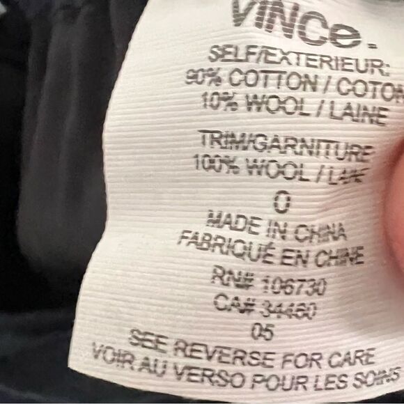 Vince Navy Crepe Jogger Pant Size 0 - Picture 5 of 6